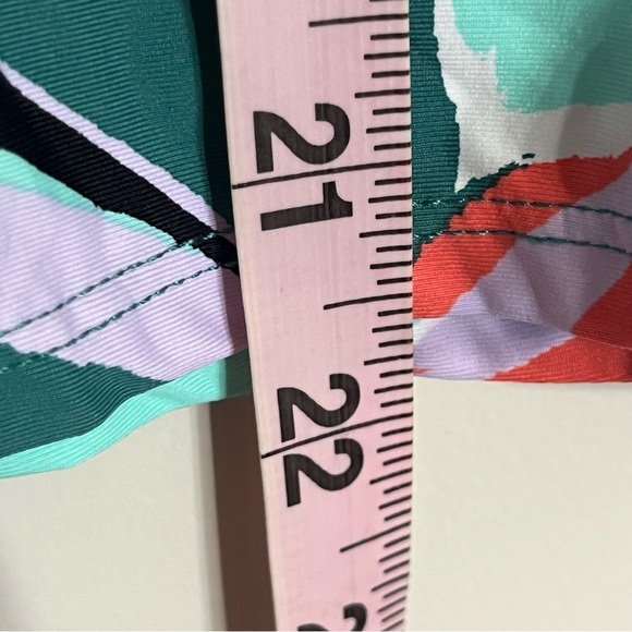 Women’s Anne Cole Tankini Top Tropical Print Cross Straps Size Large - Picture 7 of 12